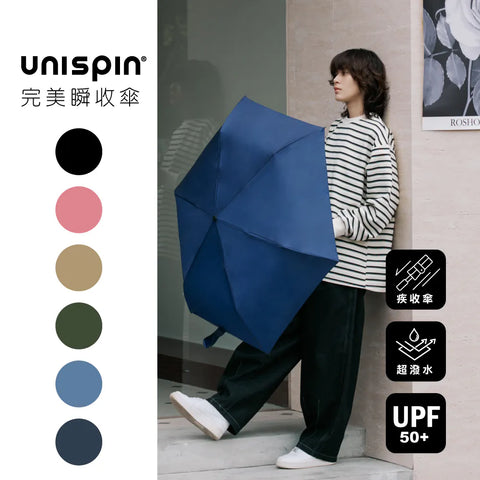 台灣「秒速收納」不沾濕雨傘 -  Unispin FAST FOLD  (預訂貨品，8月14日送出)